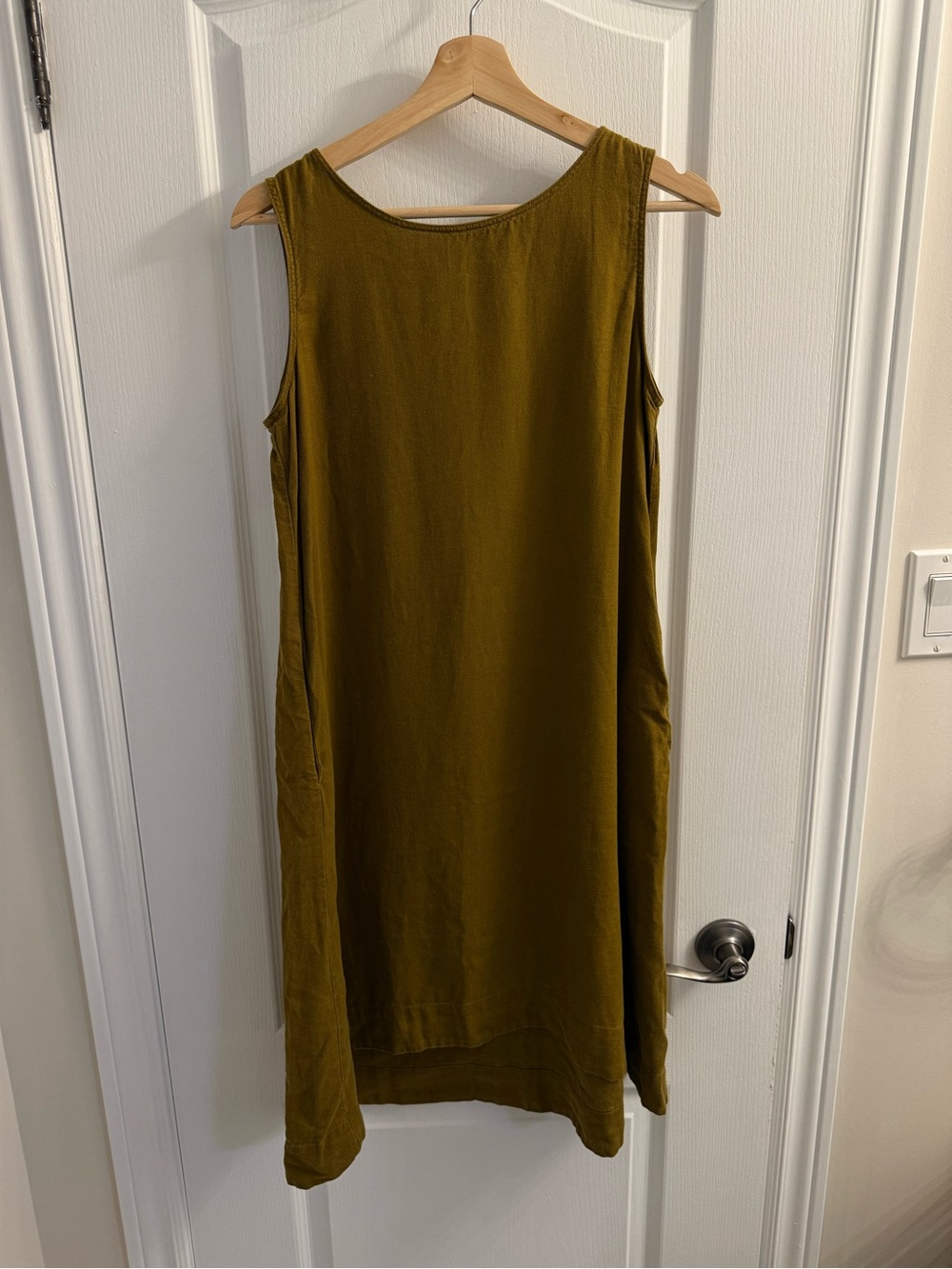 Uniqlo Sleeveless Mustard Dress with Pockets